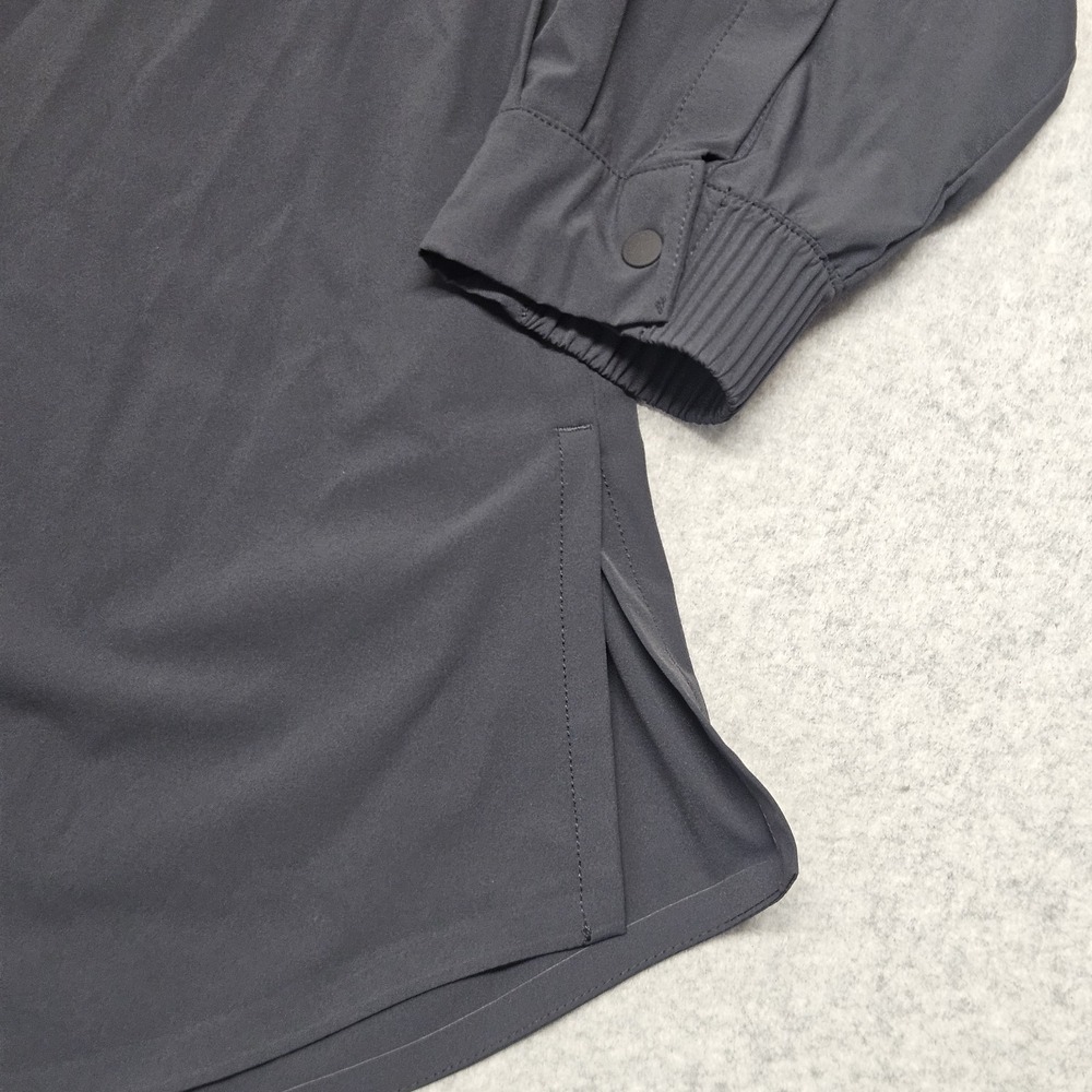 Nike 24.7 PerfectStretch Snap Shirt Women's Small  Dri-FIT Oversized LS Black - Picture 2 of 10